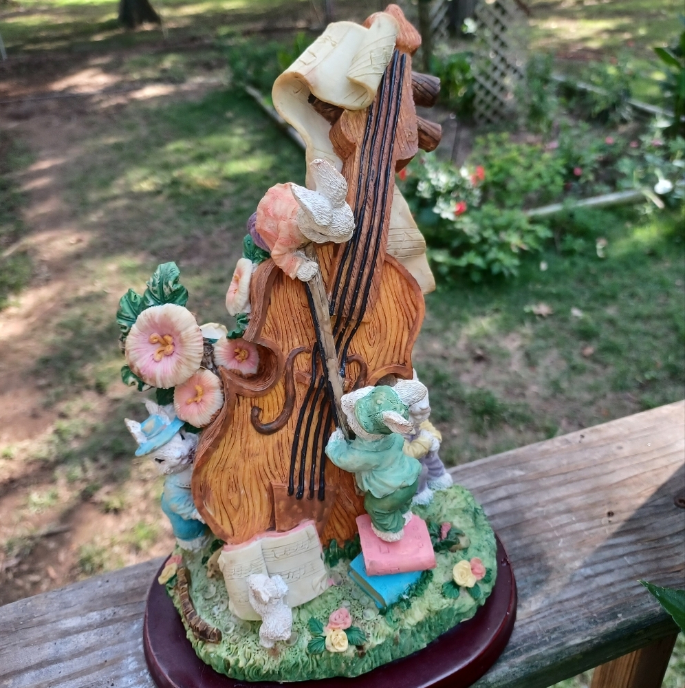 Hobby Lobby Colorful Musical Figurine with Floral Details